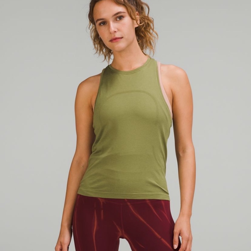 SWIFTY TEACH TANK lime green